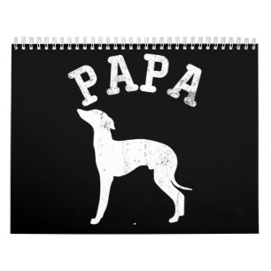 パパグレイハウンイタリアンドギフトおもしろいパパ カレンダー