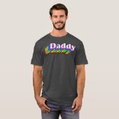 パパゲイダディーベアレトロLGBTレインボーLGBTQ Tシャツ (正面フル)