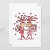 パパゲノとパパヘナ 招待状 (正面/裏面)