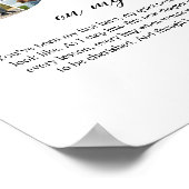 パパコラージュ私の結婚式の日父の贈り物のために ポスター (角)