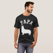パパコーギー お父さんへ Tシャツ (正面フル)