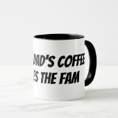 パパコーヒーマグ低鍵パパのコーヒ運ーザFam マグカップ (正面右)