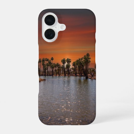 パパゴパークの日の入り iPhoneケース iPhone 16ケース (裏面)