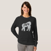 パパゴリラ猿動物野生動物ギフトティー Tシャツ (正面フル)