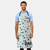パパゴルフのスポーツファーザーズデイゴルフコースおもしろい エプロン (着用した状態)