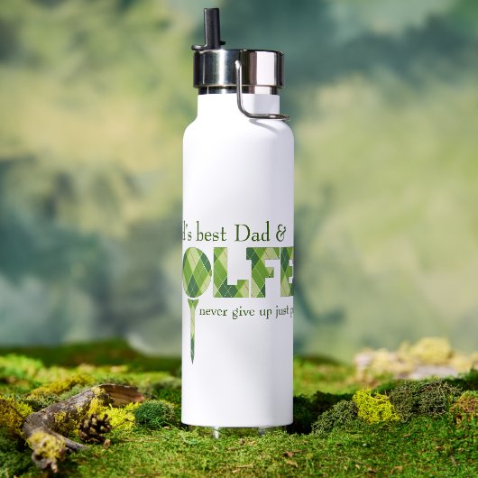 パパゴルファーのグリーンTドリンクボトル ウォーターボトル (アウトドア)