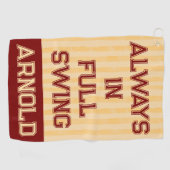 パパゴルフタオルおもしろいユーモアモダン ゴルフタオル (横)