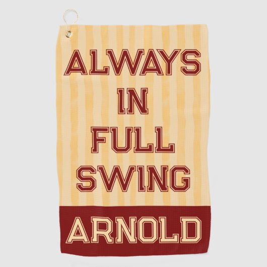 パパゴルフタオルおもしろいユーモアモダン ゴルフタオル (正面)