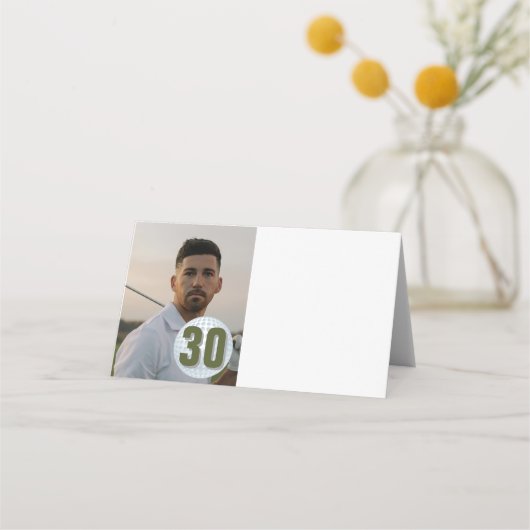 パパゴルフパーティーおもしろい折り畳み座席表 プレイスカード