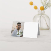 パパゴルフパーティーおもしろい折り畳み座席表 プレイスカード (正面)