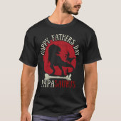 パパサウルスのお父さん、ありがとう！ Tシャツ (正面)