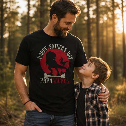 パパサウルスのお父さん、ありがとう！ Tシャツ