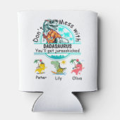 パパサウルスの夏の雰囲気3人の子供を台無しにしない 缶クーラー (裏面)