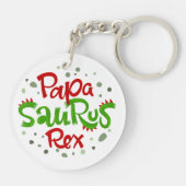 パパサウルスレックスグラフィック キーホルダー (裏面)