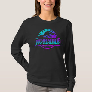 パパサウルス恐竜ティーレックス父の日パパ Tシャツ