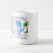 パパサウルス通常のパパのように15以上素晴らし コーヒーマグカップ (正面左)