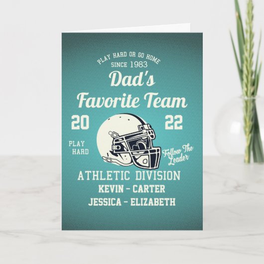 パパサッカーの父親の日 カード (正面)