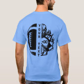 パパサッカーTシャツのカスタマイズ可能 Tシャツ (裏面)