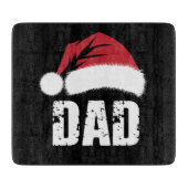 パパサンタクリスマスファミリーマッチングパジャマスパパ カッティングボード (正面)