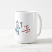 パパザオリジナルヒーローカスタマイズ可能な父の日 コーヒーマグカップ (正面右)