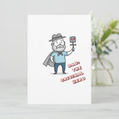 パパザオリジナルヒーローカスタマイズ可能な父の日 招待状 (スタンド正面)