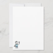 パパザオリジナルヒーローカスタマイズ可能な父の日 招待状 (裏面)