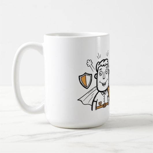 パパザオリジナルヒーロー父の日 コーヒーマグカップ (左)