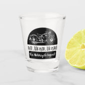 パパザマンザ神話オートバイレジェンドおもしろい引用文 ショットグラス (正面)