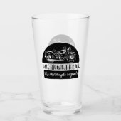 パパザマンザ神話オートバイレジェンドおもしろい引用文 タンブラーグラス (正面)