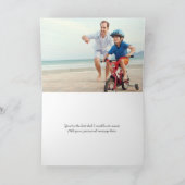 パパザマン神話レジェンドブルー写真ハッピーバースデー カード (内部)