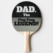 パパザレジェンドスマおもしろいックトークブラックシルバーゲーム 卓球ラケット (裏面)