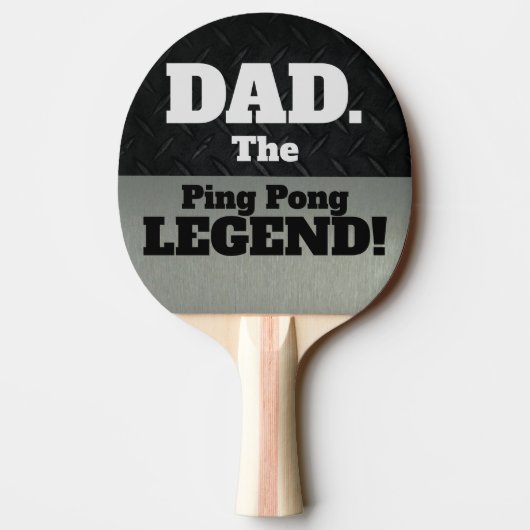 パパザレジェンドスマおもしろいックトークブラックシルバーゲーム 卓球ラケット (裏面)