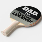 パパザレジェンドスマおもしろいックトークブラックシルバーゲーム 卓球ラケット (正面アングル)