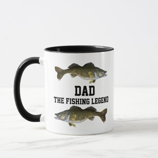 パパザ魚釣りレジェンドワリーイフィッシュファーザースポーツ マグカップ (左)