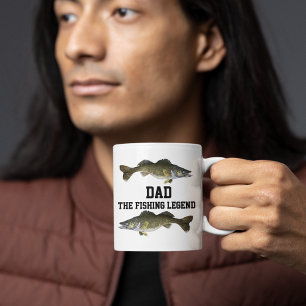 パパザ魚釣りレジェンドワリーイフィッシュファーザースポーツ マグカップ
