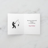 パパザ魚釣り凡例誕生日カード カード (内部)