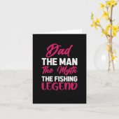 パパザ魚釣り凡例誕生日カード カード (黄色い花)