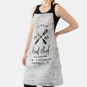 パパシェフ代表のbbqグリルクリスマスモダン エプロン (インサイチュ)