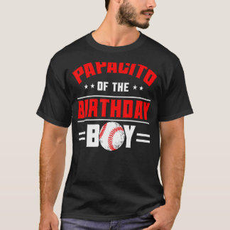 パパシトオブザ誕生日ボーイベースボールテーマファミリー Tシャツ