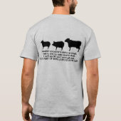 パパショーのワイシャツの家畜のブタショーを示して下さい Tシャツ (裏面)