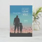 パパシルエットグリーティングカード カード (スタンド正面)