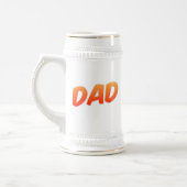 パパシンプルオレンジとホワイトビッグビールスタイン ビールジョッキ (左)