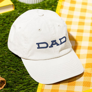 パパシンプルクールモダンタイポグラフィカスタム 刺繍入りキャップ