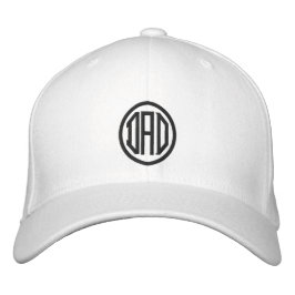 パパシンプルモダンタイポグラフィカスタム 刺繍入りキャップ