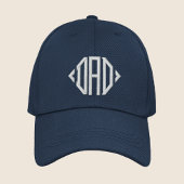 パパシンプルモダンタイポグラフィカスタム 刺繍入りキャップ