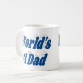 パパシーブルーハーフ文字 コーヒーマグカップ (正面左)