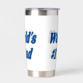 パパシーブルーハーフ文字 保温保冷タンブラー (左面)