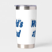 パパシーブルー文字ファーズデイ 保温保冷タンブラー (右面)