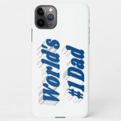 パパシーブルー文字iPhoneケース iPhoneケース (裏面)