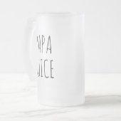 パパジュース |ガラス フロストグラスビールジョッキ (正面左)